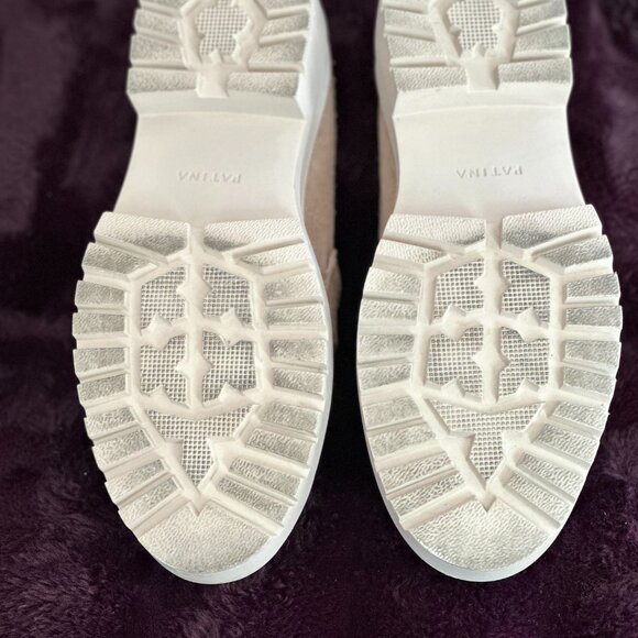 Patina Zoe Chunky (Portland Leather) Tan Suede Platform Lug Sole Loafer. Size 9 - Picture 6 of 7